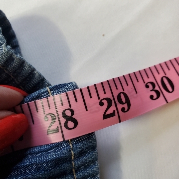 Vintage 90s Braxton striped hi waist pencil jeans 11 - Picture 14 of 14